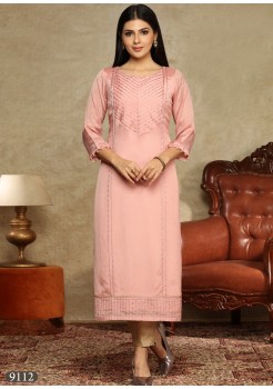 Pink Georgette /Chiffon Kurti 